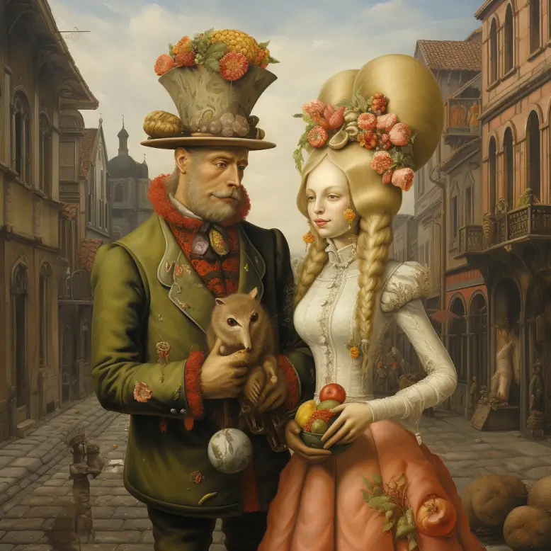 midjourney Giuseppe Arcimboldi